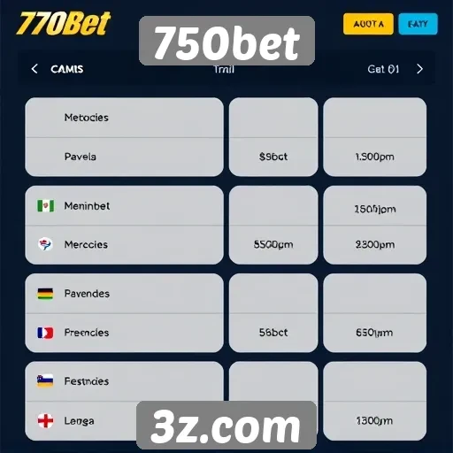 Comparativo de métodos de pagamento no 750bet